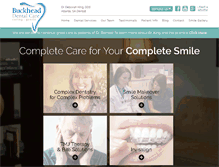 Tablet Screenshot of buckheaddentalcare.com
